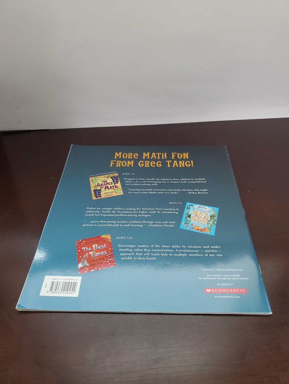 Mind Stretching Math Riddles Math Appeal — By Greg Tang Paperback Preowned - Picture 2 of 6